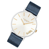 Buy Shop Coach Perry White Dial Blue Leather Strap Watch for Women - 14503156 USA Online