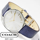 Buy Shop Coach Perry White Dial Blue Leather Strap Watch for Women - 14503156 USA Online
