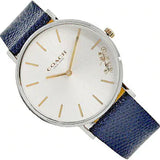 Buy Shop Coach Perry White Dial Blue Leather Strap Watch for Women - 14503156 USA Online