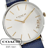 Buy Shop Coach Perry White Dial Blue Leather Strap Watch for Women - 14503156 USA Online