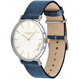Buy Shop Coach Perry White Dial Blue Leather Strap Watch for Women - 14503156 USA Online