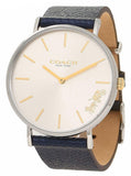 Buy Shop Coach Perry White Dial Blue Leather Strap Watch for Women - 14503156 USA Online