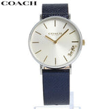 Buy Shop Coach Perry White Dial Blue Leather Strap Watch for Women - 14503156 USA Online