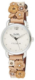 Buy Shop Coach Perry White Dial Brown Floral Leather Strap Watch for Women - 14502873 USA Online