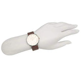 Buy Shop Coach Perry White Dial Brown Leather Strap Watch for Women - 14503154 USA Online