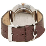 Buy Shop Coach Perry White Dial Brown Leather Strap Watch for Women - 14503154 USA Online