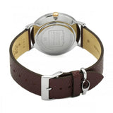 Buy Shop Coach Perry White Dial Brown Leather Strap Watch for Women - 14503154 USA Online