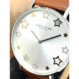 Buy Shop Coach Perry White Dial Brown Leather Strap Watch for Women - 14503242 USA Online