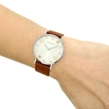 Buy Shop Coach Perry White Dial Brown Leather Strap Watch for Women - 14503242 USA Online