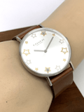 Buy Shop Coach Perry White Dial Brown Leather Strap Watch for Women - 14503242 USA Online