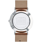 Buy Shop Coach Perry White Dial Brown Leather Strap Watch for Women - 14503242 USA Online
