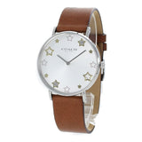 Buy Shop Coach Perry White Dial Brown Leather Strap Watch for Women - 14503242 USA Online