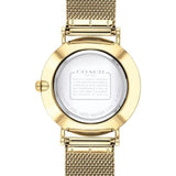 Buy Shop Coach Perry White Dial Gold Mesh Bracelet Watch for Women - 14503125 USA Online