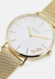 Buy Shop Coach Perry White Dial Gold Mesh Bracelet Watch for Women - 14503125 USA Online