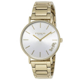 Buy Shop Coach Perry White Dial Gold Steel Strap Watch for Women - 14503345 USA Online