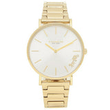 Buy Shop Coach Perry White Dial Gold Steel Strap Watch for Women - 14503345 USA Online