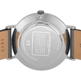 Buy Shop Coach Perry White Dial Grey Leather Strap Watch for Women - 14503155 USA Online