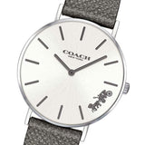 Buy Shop Coach Perry White Dial Grey Leather Strap Watch for Women - 14503155 USA Online