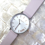 Buy Shop Coach Perry White Dial Pink Leather Strap Watch for Women - 14503118 USA Online