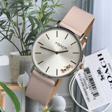 Buy Shop Coach Perry White Dial Pink Leather Strap Watch for Women - 14503118 USA Online