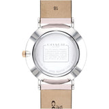 Buy Shop Coach Perry White Dial Pink Leather Strap Watch for Women - 14503118 USA Online