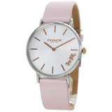 Buy Shop Coach Perry White Dial Pink Leather Strap Watch for Women - 14503118 USA Online