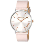Buy Shop Coach Perry White Dial Pink Leather Strap Watch for Women - 14503118 USA Online