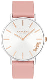 Buy Shop Coach Perry White Dial Pink Leather Strap Watch for Women - 14503118 USA Online