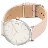 Buy Shop Coach Perry White Dial Pink Leather Strap Watch for Women - 14503128 USA Online