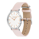 Buy Shop Coach Perry White Dial Pink Leather Strap Watch for Women - 14503128 USA Online