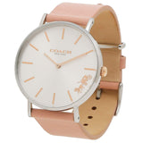 Buy Shop Coach Perry White Dial Pink Leather Strap Watch for Women - 14503128 USA Online