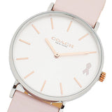 Buy Shop Coach Perry White Dial Pink Leather Strap Watch for Women - 14503128 USA Online