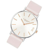 Buy Shop Coach Perry White Dial Pink Leather Strap Watch for Women - 14503128 USA Online