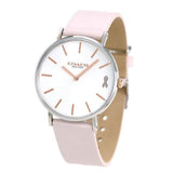 Buy Shop Coach Perry White Dial Pink Leather Strap Watch for Women - 14503128 USA Online