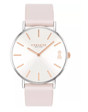 Buy Shop Coach Perry White Dial Pink Leather Strap Watch for Women - 14503128 USA Online