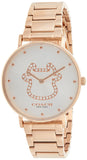 Buy Shop Coach Perry White Dial Rose Gold Steel Strap Watch for Women - 14503708 USA Online