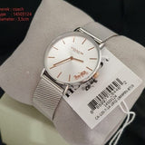Buy Shop Coach Perry White Dial Silver Mesh Bracelet Watch for Women - 14503124 USA Online
