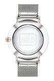 Buy Shop Coach Perry White Dial Silver Mesh Bracelet Watch for Women - 14503124 USA Online