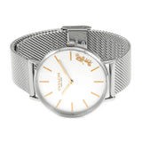 Buy Shop Coach Perry White Dial Silver Mesh Bracelet Watch for Women - 14503124 USA Online