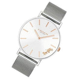 Buy Shop Coach Perry White Dial Silver Mesh Bracelet Watch for Women - 14503124 USA Online