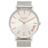 Buy Shop Coach Perry White Dial Silver Mesh Bracelet Watch for Women - 14503124 USA Online