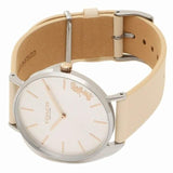 Buy Shop Coach Perry White Dial White Leather Strap Watch for Women - 14503117 USA Online