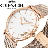 Buy Shop Coach Perry White Rose Gold Mesh Bracelet Watch for Women - 14503126 USA Online