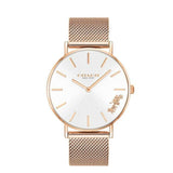 Buy Shop Coach Perry White Rose Gold Mesh Bracelet Watch for Women - 14503126 USA Online