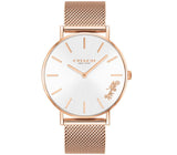 Buy Shop Coach Perry White Rose Gold Mesh Bracelet Watch for Women - 14503126 USA Online