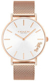 Buy Shop Coach Perry White Rose Gold Mesh Bracelet Watch for Women - 14503126 USA Online