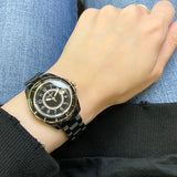 Buy Shop Coach Preston Black Dial Black Steel Strap Watch for Women - 14503461 USA Online
