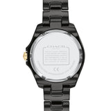 Buy Shop Coach Preston Black Dial Black Steel Strap Watch for Women - 14503461 USA Online