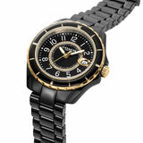 Buy Shop Coach Preston Black Dial Black Steel Strap Watch for Women - 14503461 USA Online