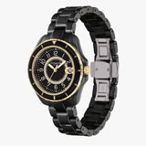 Buy Shop Coach Preston Black Dial Black Steel Strap Watch for Women - 14503461 USA Online